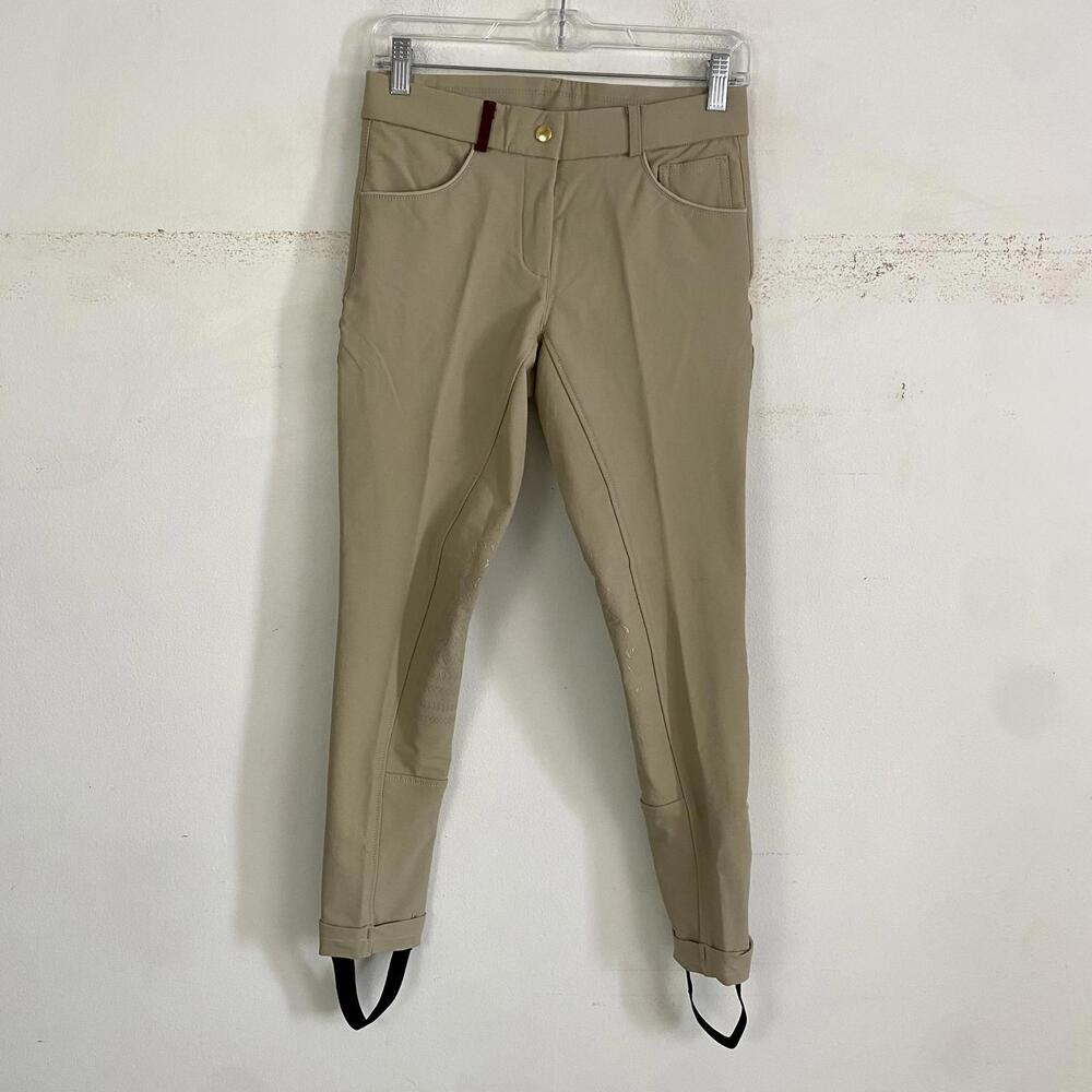 EQUO Mens tan equestrian riding pants jodhpurs sz 12